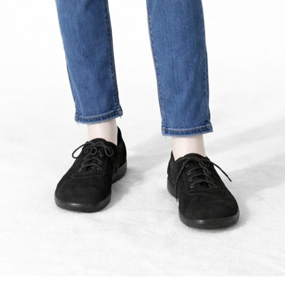 Foot-Prints by Birkenstock Black Suede Lace Up Shoes Women’s 40/9 Comfort Casual